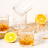 Leaf Transparent Drinking Glasses Set of 6, 350 ML