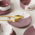 DT Magenta Italian Ceramic Dinner Set of 12 Pieces Serving for 6