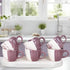 DT Magenta Italian Ceramic Tea Cup Set of 6, 160ML