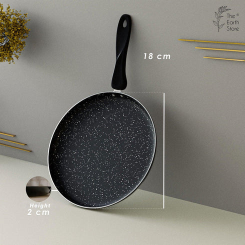 28CM Teflon Non-Stick Flat Tawa - The Earth Store - Cookware