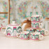 Peagal Ceramic Tea Set With 6 Cups and Kettle