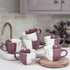 DT Magenta Italian Ceramic Tea Cup Set of 6, 160ML