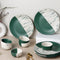 DT Teal Italian Ceramic Dinner Set of 12 Pieces Serving for 6 Crockery Set