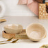 Sage Creamy Ceramic Bowl Serving Set 2 Bowls, 1 Tray, and 2 Spoon