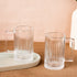 Lined Tall Glass Beer Mugs Set of 2, 300 ML