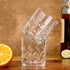 Leaf Transparent Drinking Glasses Set of 6, 350 ML