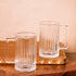 Lined Tall Glass Beer Mugs Set of 2, 300 ML