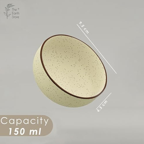 Creme Matte Ceramic Dinner Set 12 Piece for Family of 4