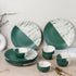 DT Teal Italian Ceramic Dinner Set of 12 Pieces Serving for 6 Crockery Set