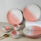 TT Pink Matte Ceramic Dinner Set 12 Piece for Family of 6 Plates and Bowls