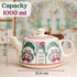 Peagal Ceramic Tea Set With 6 Cups and Kettle