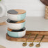 TT Green Matte Ceramic Bowl Serving Set 3 Bowls, 1 Tray, 3 Spoon and 3 Coaster