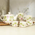 Tropical Morning Ceramic Tea Kettle Cup Set of 6