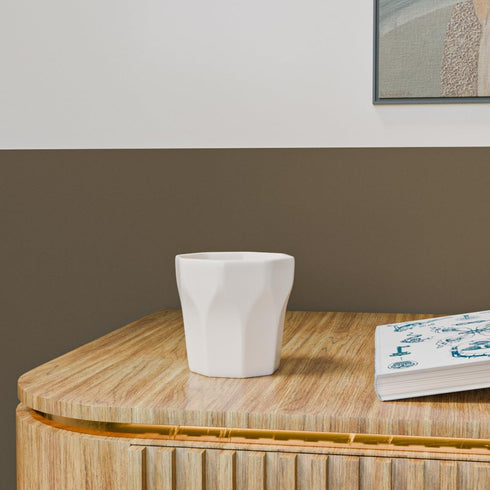 White Diamond Ceramic Planter - The Earth Store - Planter