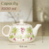 Tropical Morning Ceramic Tea Kettle Cup Set of 6