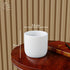 White Cylindrical Ceramic Clay Pots - The Earth Store - Planter