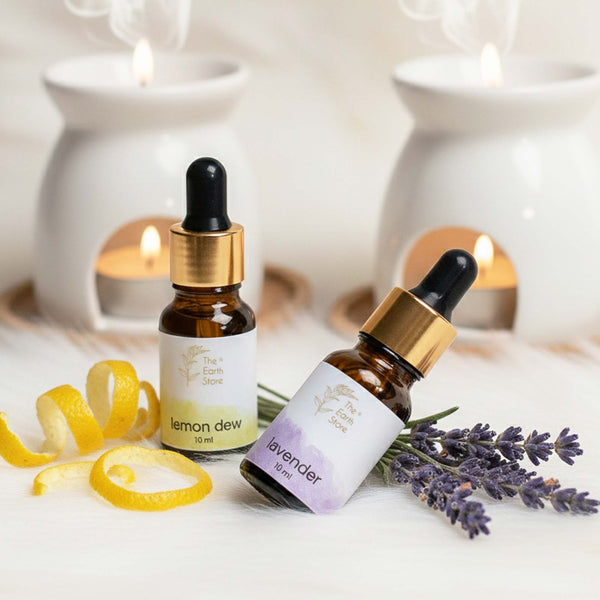 Lavender & Lemon Dew Aroma Diffuser Oil Set (10ml Each) – Calm & Fresh Duo