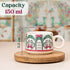 Peagal Ceramic Tea Set With 6 Cups and Kettle