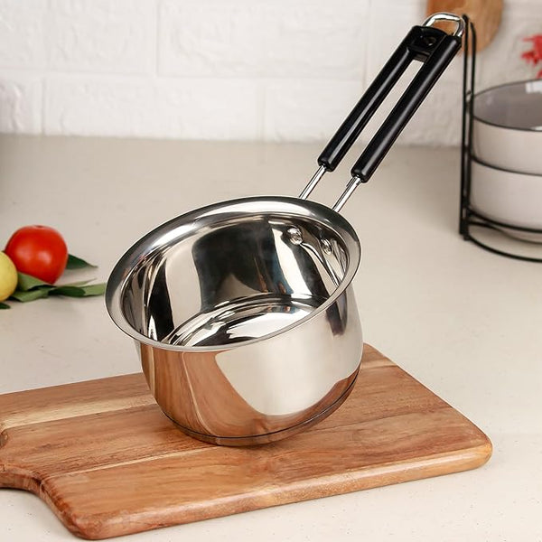 Stainless Steel Saucepan 1200ML – Heavy Gauge Sandwich Base