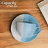 TT Blue Ceramic Cup with Saucer Set of 1 - The Earth Store - Tea Sets