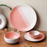 TT Pink Matte 21-Piece Ceramic Dinner Set For 6