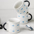 Blue Fish Ceramic Tea Cup Set of 6, 150 ML