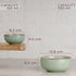 Mint Marble 21-Piece Ceramic Dinner Set For 6