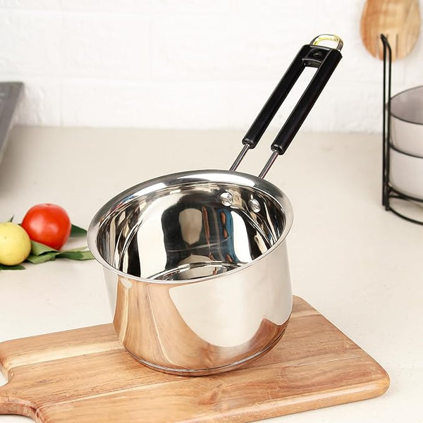 Stainless Steel Saucepan 1600ML – Heavy Gauge Sandwich Base