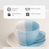 TT Blue Ceramic Cup with Saucer Set of 1 - The Earth Store - Tea Sets