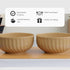 Caramel Grooved Ceramic Bowl Set of 2 - The Earth Store - Bowls