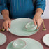 Mint Marble 21-Piece Ceramic Dinner Set For 6