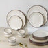 Creme Matte 18-Piece Ceramic Dinner Set For 6