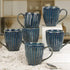 Glam Blue Studio Ceramic Coffee Mugs Set of 6
