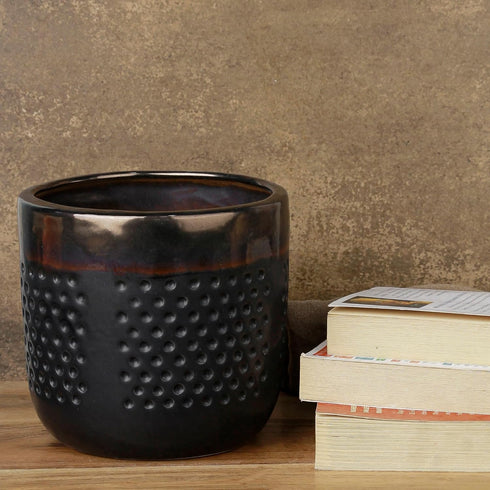 Dual Tone Ceramic Planter - The Earth Store - Planter