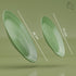 Spiral Green Ceramic Dinner Set 12 Piece for Family of 4