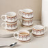 Turkish Ceramic Tea Cup Set of 6, 150 ML - The Earth Store - Tea Cups