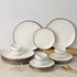 Creme Matte 18-Piece Ceramic Dinner Set For 6