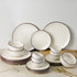 Creme Matte 21-Piece Ceramic Dinner Set For 6