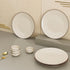 Creme Matte Ceramic Dinner Set 8 Piece for Family of 4