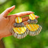 Bandhani Yellow Drop Earrings Dangles - The Earth Store - Fashion Accessories