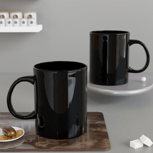 Black Pipe Ceramic Mug Set of 2 - The Earth Store - Mugs