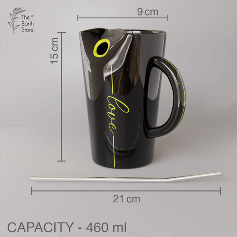 Black Sipper Coffee Mug - The Earth Store - Mugs