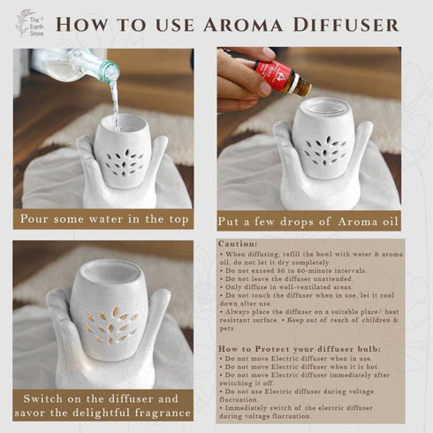 Bliss Ceramic Aroma Diffuser - The Earth Store - Aroma Diffuser