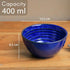 Blue Ceramic Snack Bowl Set of 4 (400ML) - The Earth Store - Bowls