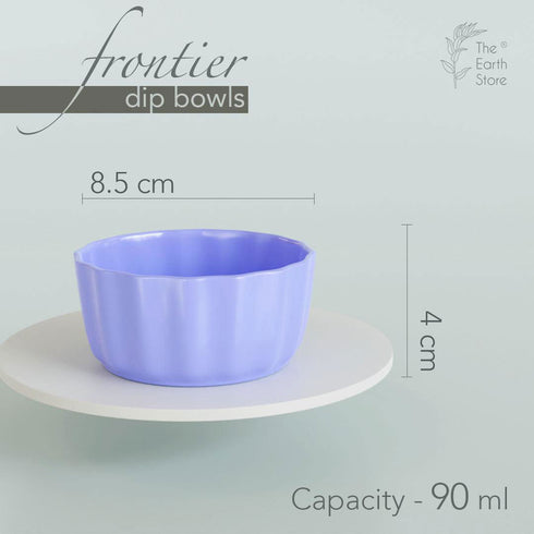 Blue Frontier Dip Bowls (Set of 2) - The Earth Store - platter & dip