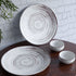 Brown Spiral Dinner Set of 2 - The Earth Store - Dinner Plate