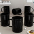 Ceramic Mugs - Black Pipe Coffee Mug (Set of 6) - The Earth Store - Mug Set