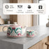 Peagal Ceramic Tea Set With 6 Cups and Kettle