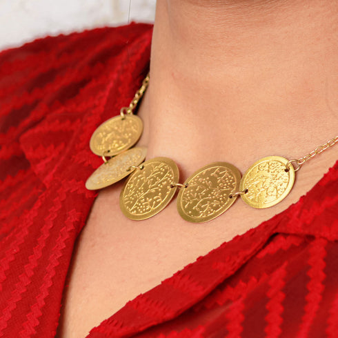 Coin Palette Necklace - The Earth Store - Fashion Accessories
