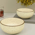 Creme Matte Ceramic Bowl Set Of 4 - The Earth Store - Bowl